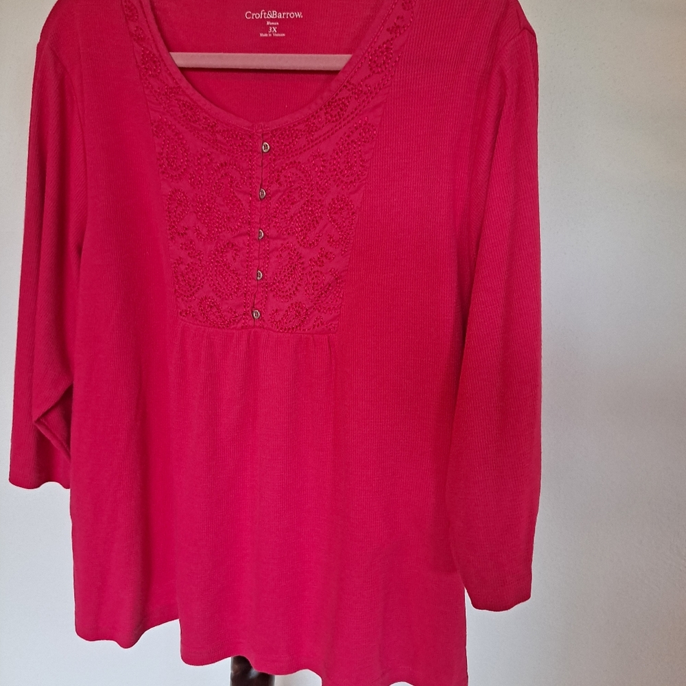 Watermelon pink top